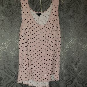 Mauve polka-dot tank